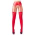 NO:XQSE - Glänzendes Strumpfhalter-Set (Rot)
