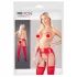 NO:XQSE - Glänzendes Straps-Set (Rot)