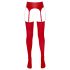 NO:XQSE - Glänzendes Strumpfhalter-Set (Rot)