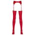 NO:XQSE - Glänzendes Strumpfhalter-Set (Rot)