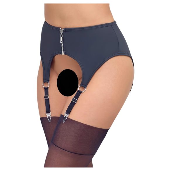 Cottelli - Mattschwarzer Strumpfhalter - M