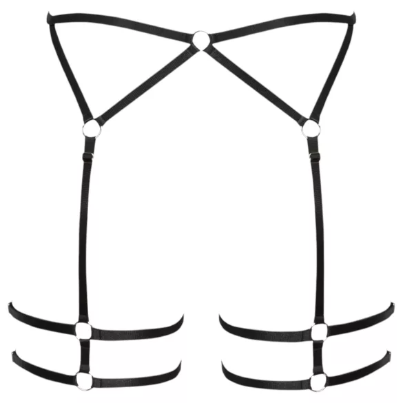 Cottelli - zarter Körper-Gurt (schwarz) - L/XL