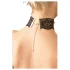 Cottelli - Halsband aus Kunstleder mit Spitze, BDSM-Kostüm-Accessoire