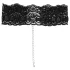 Cottelli - Halsband aus Kunstleder mit Spitze, BDSM-Kostüm-Accessoire