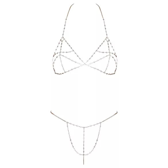 Cottelli - Strasskette-Bikini (silber)
