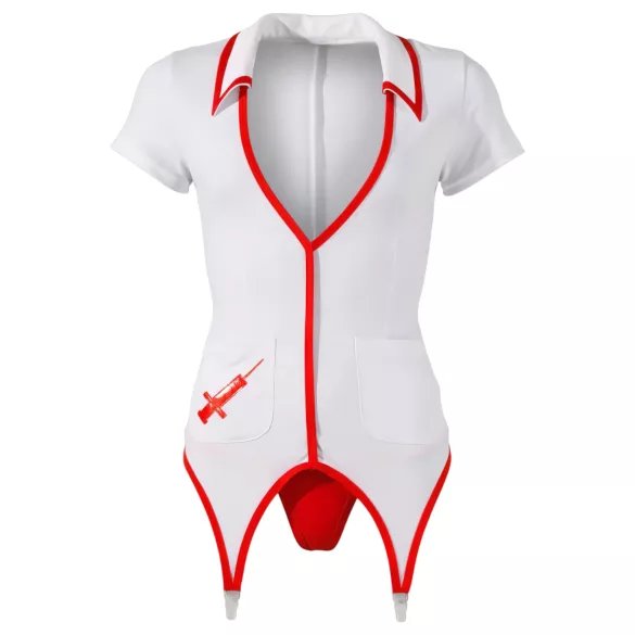 Cottelli - Verführerisches Schwester-Oberteil mit Strümpfen - XL