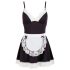 Cottelli - Zimmermädchen Outfit & Schürze (Schwarz-Weiß) - M