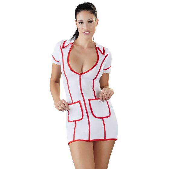 Cottelli Krankenschwester - Krankenschwester Kostüm Kleid (weiß) - M