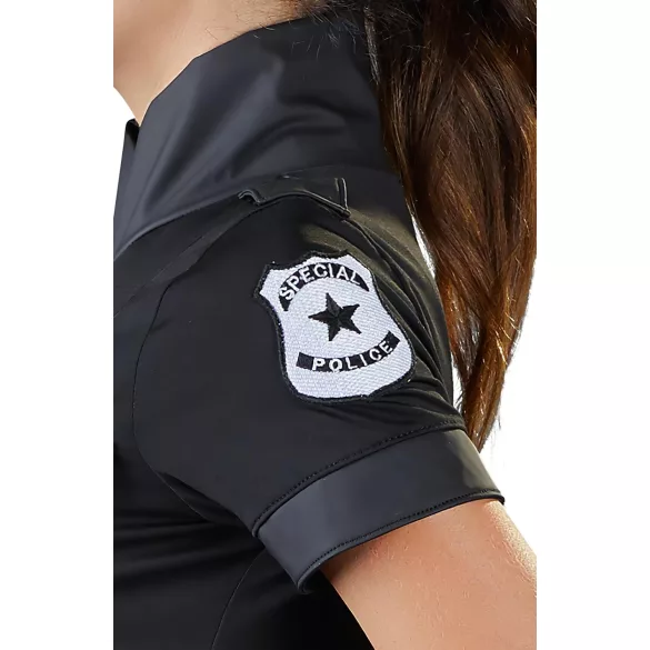 Cottelli Police - Polizistin Kostüm Kleid (schwarz) - XL