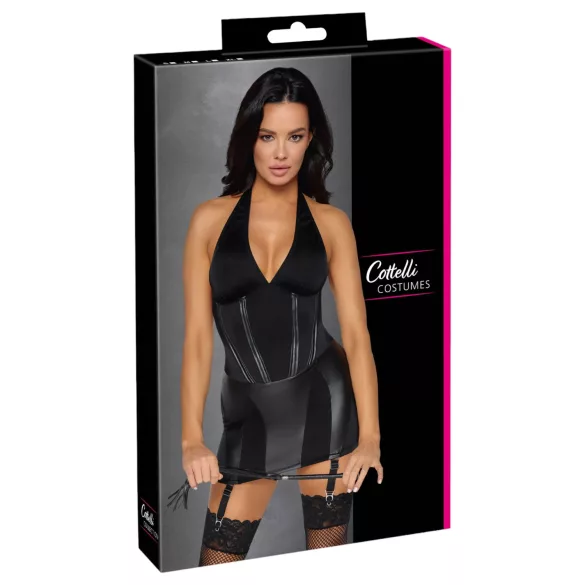Cottelli - Domina-Kleid mit Peitsche (schwarz) - M