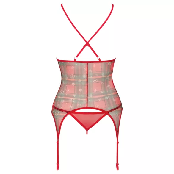 Obsessive Jollymore - Weihnachtliches Dessous-Set