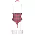 Cottelli - Kariertes Body-Set (Rot)