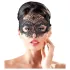 Cottelli - Bestickte, spitzenartige Maske (schwarz)