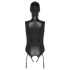 Bad Kitty - Offener Body & Maske (Schwarz) - M