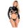 Bad Kitty - Bondage-Set mit offenem Busen (schwarz) - M