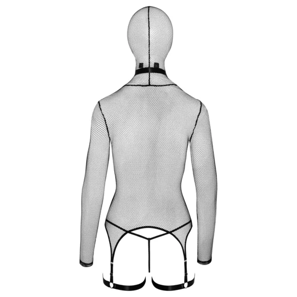 Bad Kitty - BDSM Transparentes Netz-Set mit Peitsche (Schwarz) - M