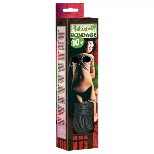 Shibari Bondage Seil - 10m (schwarz)