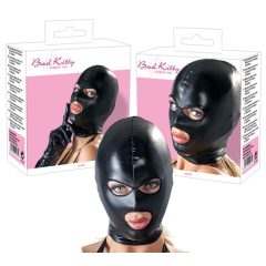 Bad Kitty - glänzende Maske mit Augen- und Mundöffnungen