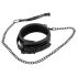 Bad Kitty - Edelstein Halsband & Leine (schwarz)