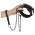 Bad Kitty - Edelstein Halsband & Leine (schwarz)