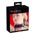 Bad Kitty - Edelstein Halsband & Leine (schwarz)