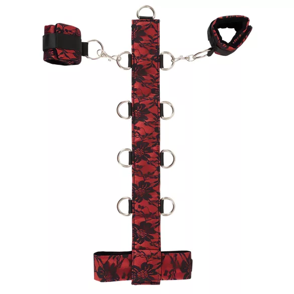 Bad Kitty - Asien Halsfessel-Set (rot-schwarz)