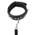 Vegan Fetish - Nietenhalsband und Leine (schwarz)