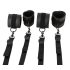 Vegan Fetish - Bettfessel-Set (schwarz)