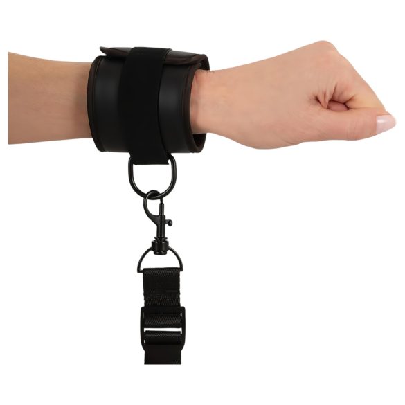 Vegan Fetish - Bettfessel-Set (schwarz)