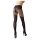 Cottelli - Gemustertes, offenes Strumpfhose (schwarz) - 2/S