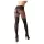 Cottelli - gemusterte, offene Strumpfhose (schwarz) - 3/M
