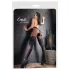 Cottelli - gemusterte, offene Strumpfhose (schwarz) - 4/L