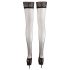 Cottelli - Satinierte Halterlose Strümpfe (schwarz) - 3/M-L