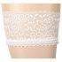 Cottelli - Satinierte Strümpfe (weiß) - 3/M-L