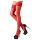 Cottelli - Satinierte Strümpfe (rot) - 3/M-L