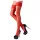 Cottelli - Satinierte Strümpfe (rot) - 3/M-L