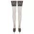 Cottelli Plus Size - Halterlose Strümpfe mit 15cm breiter Spitze (schwarz) - 8