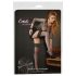 Cottelli - Schwarze Netz-Overknees mit Spitze
