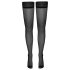 Cottelli - Schwarze Strapsstrümpfe mit Punkten