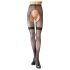 Cottelli - Schwarze Spitzen-Netz-Strumpfhose - M/L