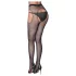 Cottelli Legwear - offene, glänzende, schwarze Strümpfe (S-L)