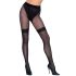 Cottelli - Offene Strümpfe mit Netzdetails (schwarz) - 4