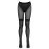 Cottelli - Offene Strümpfe mit Netzdetails (schwarz) - 4