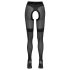 Cottelli - Offene Strümpfe mit Netzdetails (schwarz) - 4