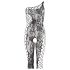 NO:XQSE - Blumiges asymmetrisches Jumpsuit - Schwarz (S-L)