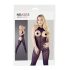 NO:XQSE - Offener, neckholder Catsuit - Schwarz (S-L)