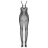 Obsessive G335 - Transparenter, offener schwarzer Netz-Body (S-L)