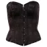 Cottelli - Besticktes Party-Korsett (Schwarz) - M