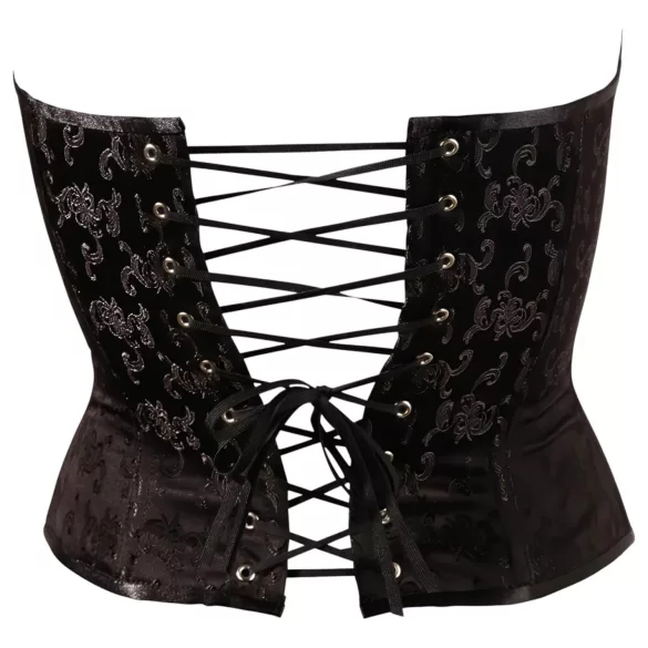 Cottelli - Besticktes Party-Korsett (Schwarz) - XL