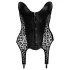 Noir - Leopardenmuster-Strapsoberteil (Schwarz) - L